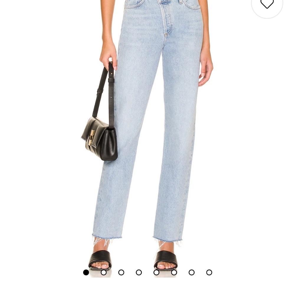 Agolde crisscross  Straight Leg Jeans